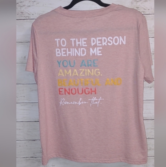 Tops - You Matter, Pink Short Sleeve Tee shirt EUC